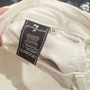 7 For All Mankind Cream Jeans